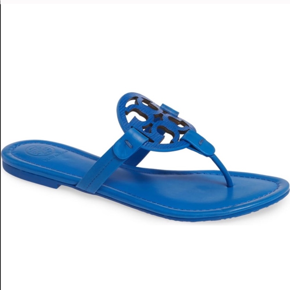Tory Burch Miller Flip Flop Bright Tropical Blue - Picture 2 of 4